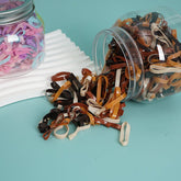 Flexible Hair Ties in Various Colors with Plastic Containers 1