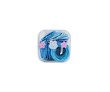 Colorful Soft Hair Ties with Plastic Storage Box 1