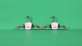 Kids' Velvet Hangers - Pink & Grey - MIDI