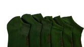 Men's Green Athletic Socks - 6 Pack - MIDI