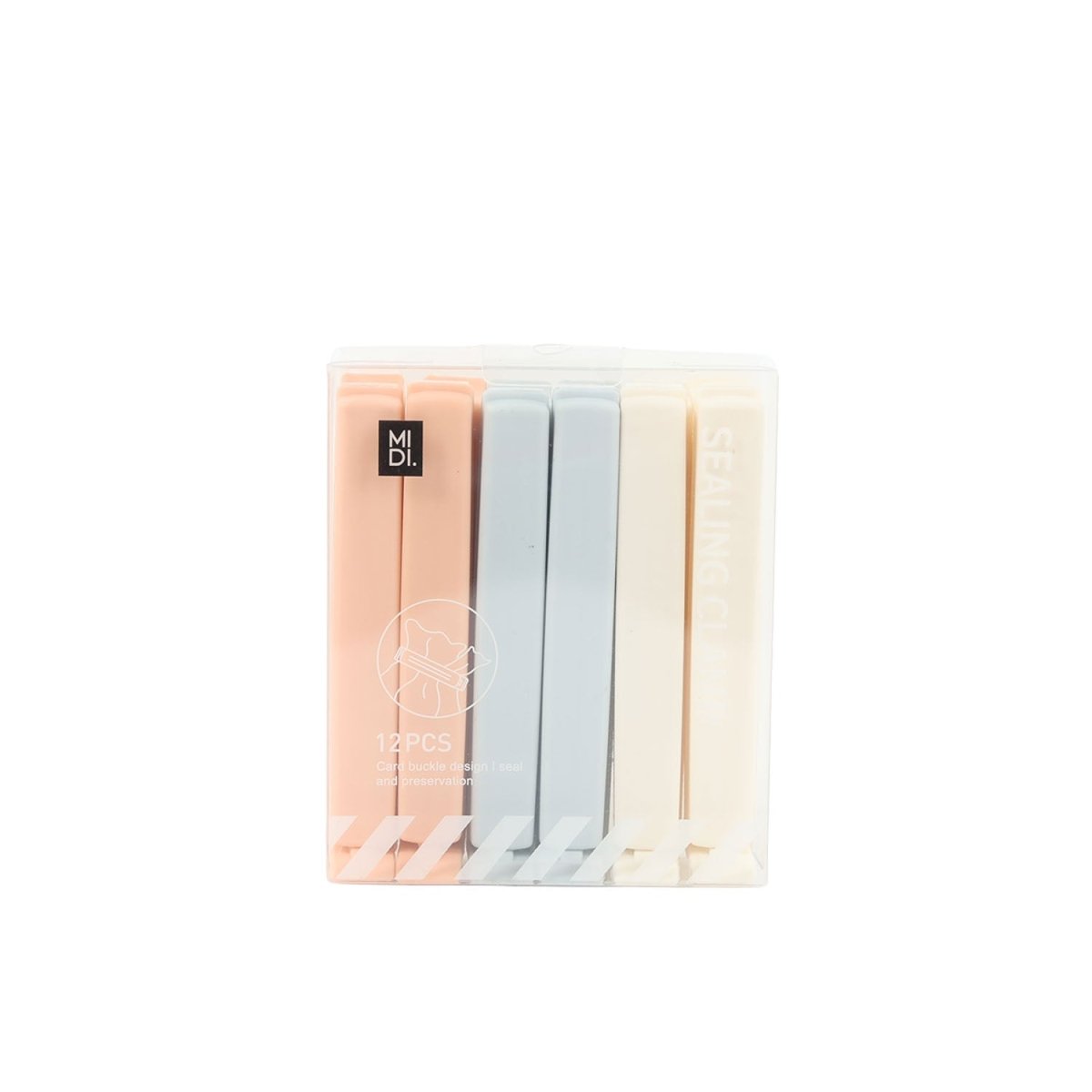 MIDI Nude Sealing Clips – 12 Pieces - MIDI