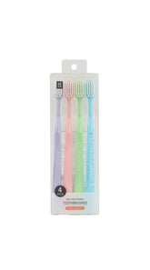 MIDI Toothbrushes (4 Pack) - Pastel Colors - MIDI