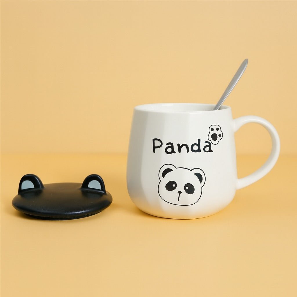 Panda Ceramic Mug with Spoon - MIDI