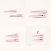 Light Pink Curved Hair Clips 1