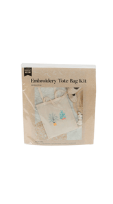 Plant Embroidery Tote Bag Kit - MIDI