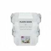 Plastic Storage Boxes 2pcs – 360ml Clear Containers - MIDI