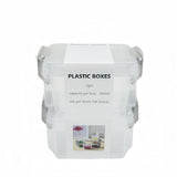 Plastic Storage Boxes 2pcs – 360ml Clear Containers - MIDI