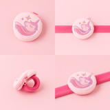 Plush Unicorn Wallet Bracelet – Soft Zip Wrist Pouch - MIDI