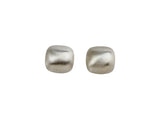 Polished Oval Silver Earrings - MIDI