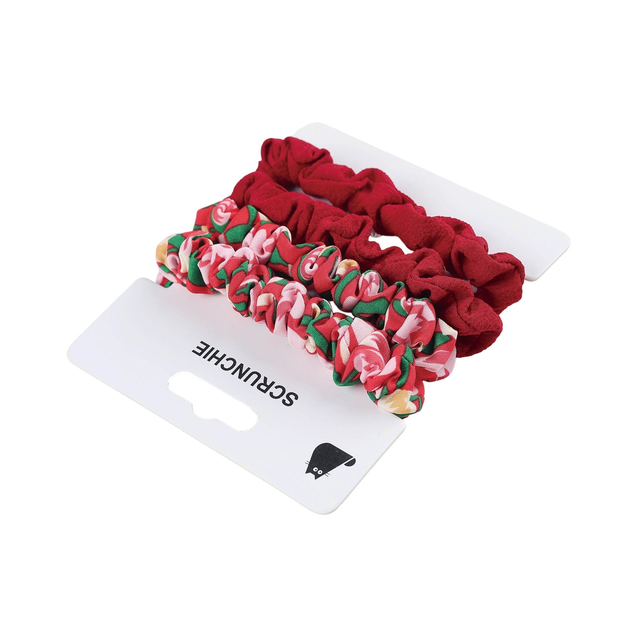 Set of Multi-Color Scrunchie Hair Ties (4)