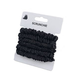 مجموعة 6 أربطة شعر كرشميّة باللون الأسود