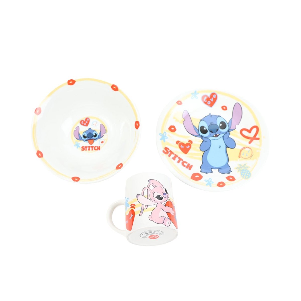 STOR Disney Stitch 3 - Piece Dinnerware Set - MIDI