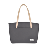 Stylish Canvas Tote Bag - Dark Gray - MIDI