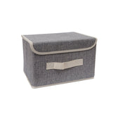 Stylish Gray Fabric Storage Box - MIDI