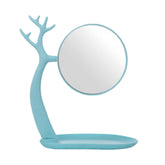 Blue Tree-Shaped Table Mirror with Tray Base 1