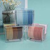 Colored Hair Ties with Clear Storage Box 1
