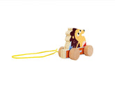 Wooden Hedgehog Pull - Along Toy - MIDI
