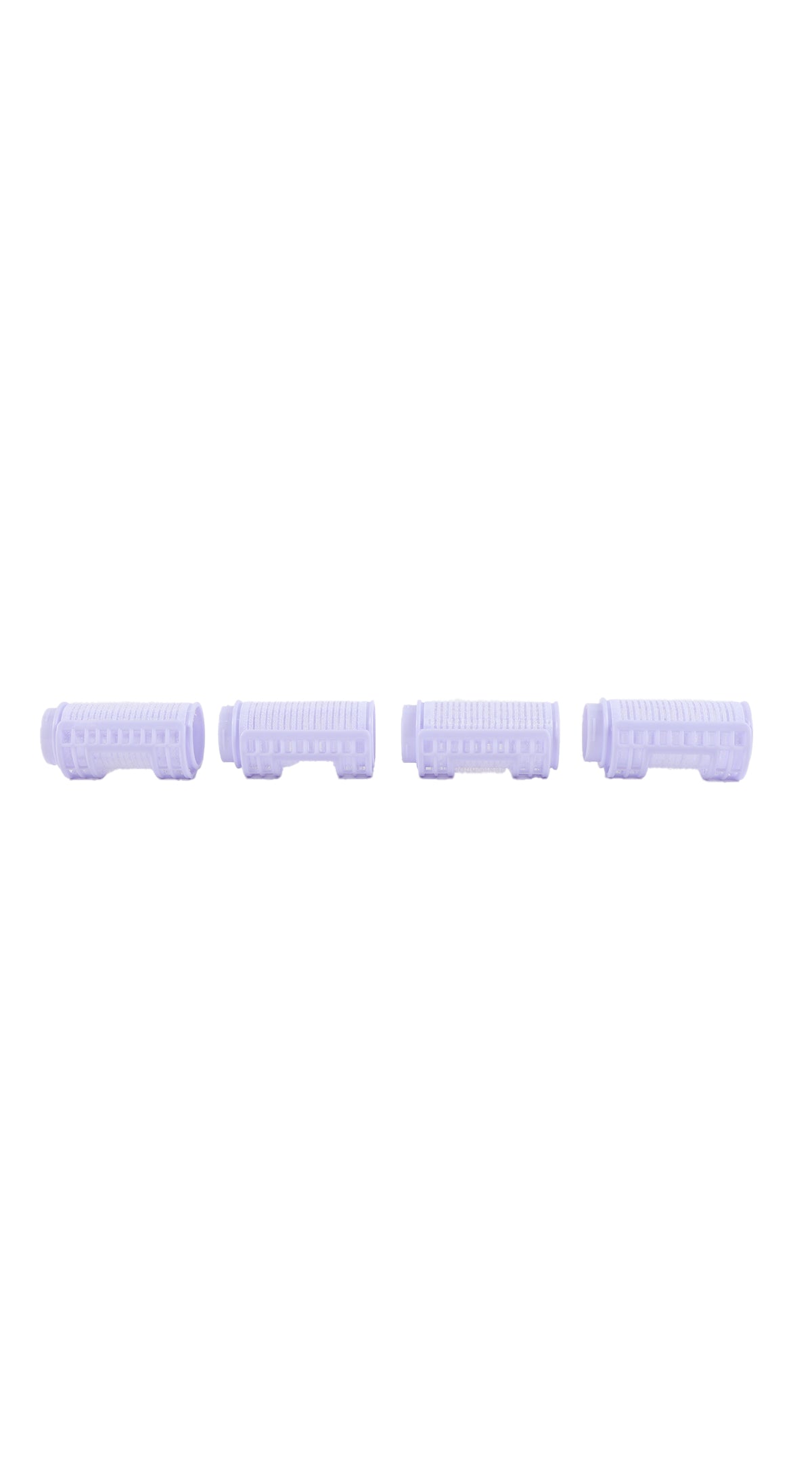 Hair styling curler rollers, light purple, four-piece set