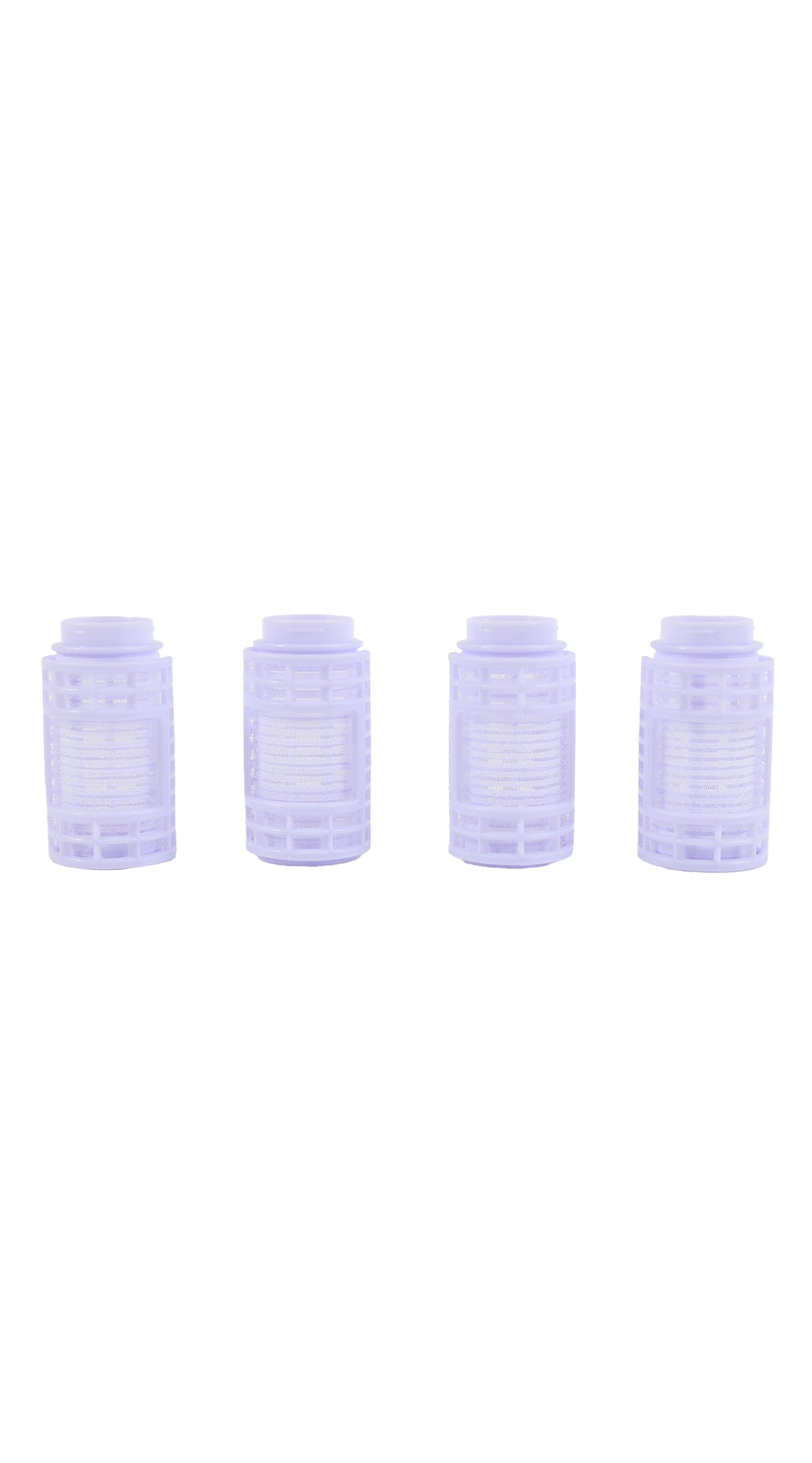 Hair styling curlers set of 4, light purple plastic rollers