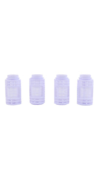 Hair styling curlers set of 4, light purple plastic rollers