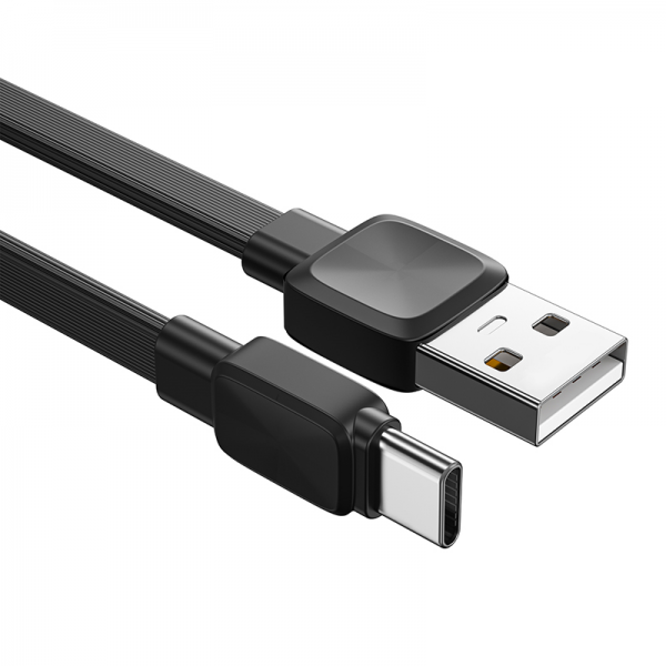 كابل شحن ويوو (WI-C003 BRAVO) USB إلى Type-C 2.4A بطول 1 متر - أسود.
