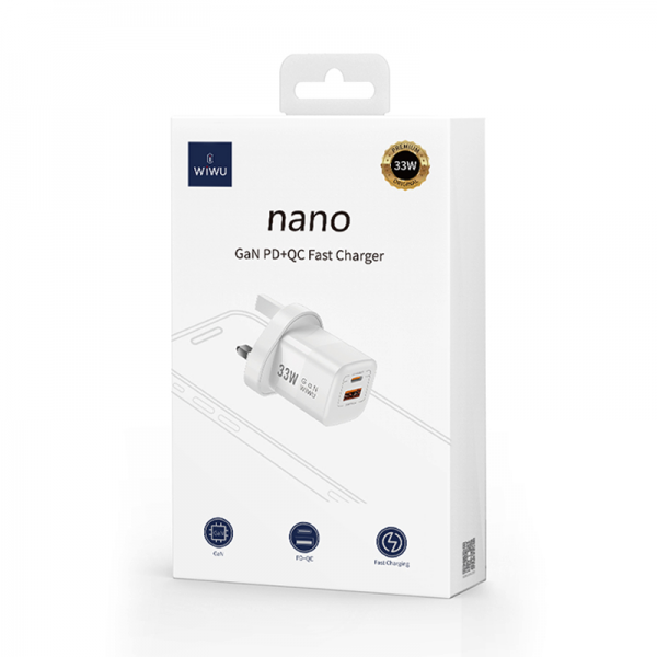 شاحن Wiwu nano 33W GaN سريع