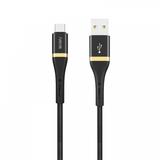 كابل شحن Wi-C009 A-C ELITE ويوو USB إلى Type-C بطول 2 متر - 2.4A - أسود.
