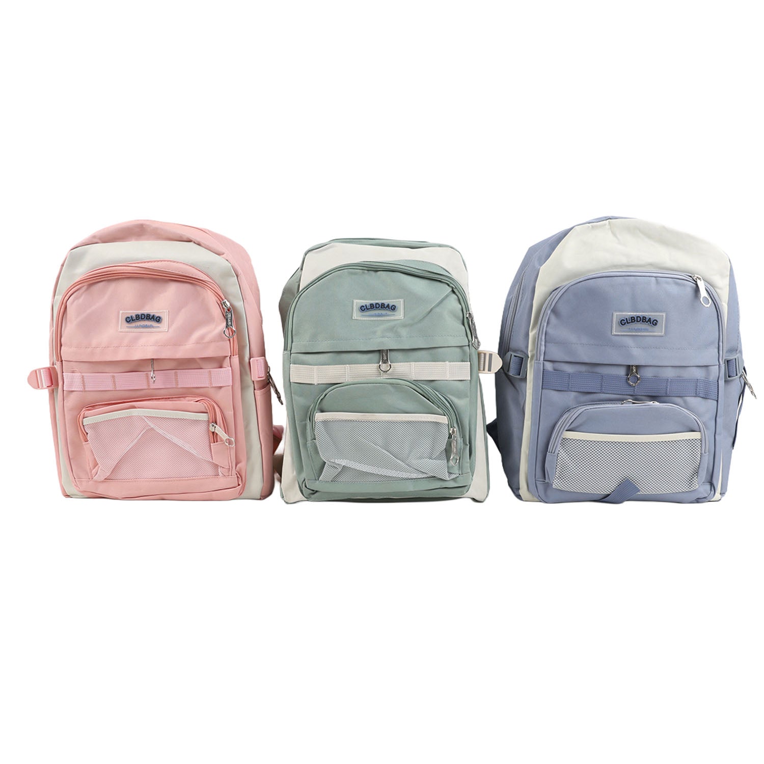 Net pocket 4-piece school bag/Mixed