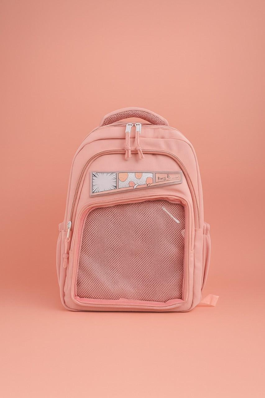 Pink Kids Backpack - Stylish Design