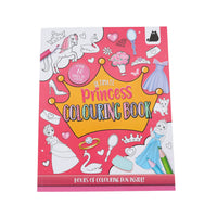 Easter-themed coloring book cover, pink Ultimate Princess with unicorn and hearts