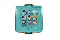 1300ml Astronaut square with cutlery lunch box /mixed - MIDI