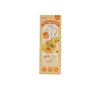 Orange DIY crystal resin charm kit box with pendant chain and octofleur shape charms