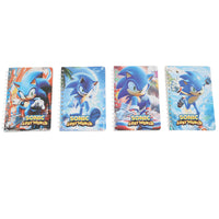 Set of four Sonic spiral notebooks with different illustrated cover designs