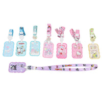 Assorted set of character card holders with matching lanyard strap