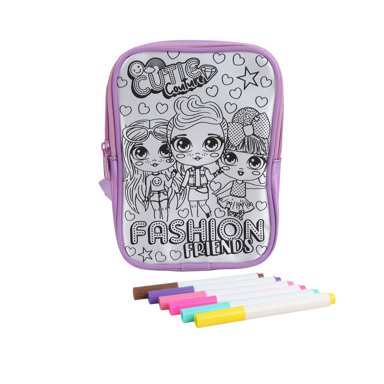 DIY Colouring Backpack with Six Markers
