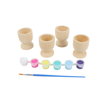 Wooden Egg Cup Painting Kit