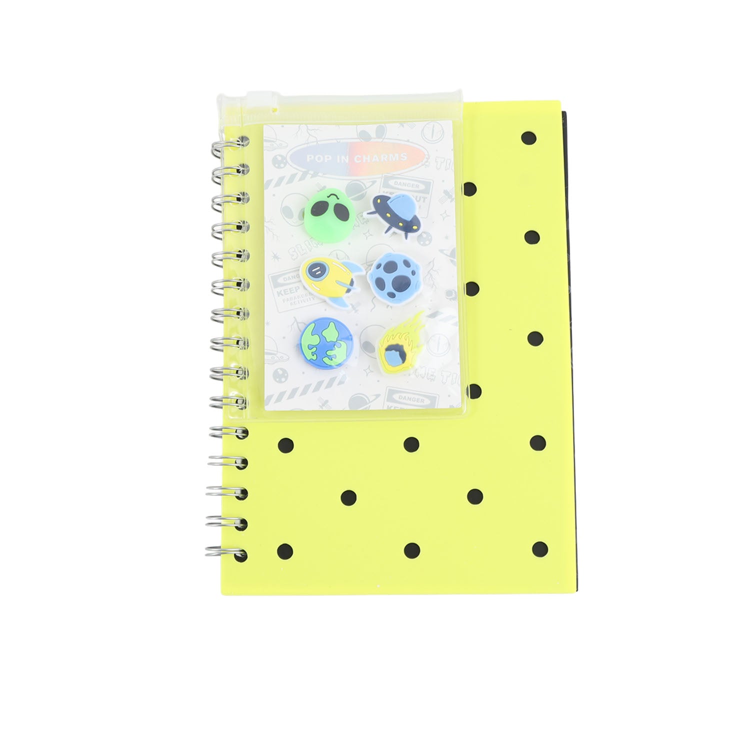 Spiral Notebook & Charms 80g 80sheetswith display