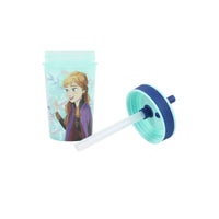 SILICONE STRAW TUMBLER FROZEN SNOWY TALE