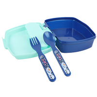 SANDWICH BOX WITH CUTLERY FROZEN SNOWY TALE