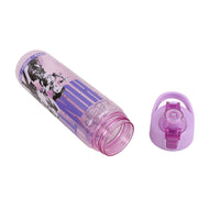 1075 ml lock-top water bottle with purple cap and printed K-pop demon hunters graphic