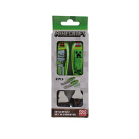 Minecraft cutlery set box showing 2-piece fork and spoon with green graphics