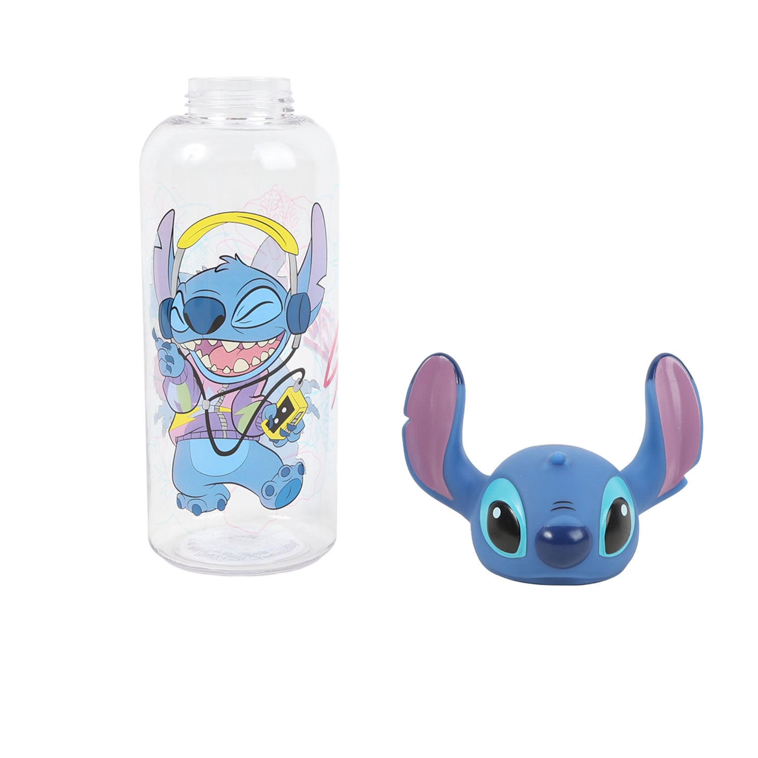 STOR 3D ECOZEN FIGURINE BOTTLE 560 ML STITCH FLOWR