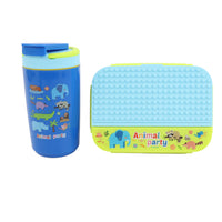 1200ml+600ml Animal Party Cup and Bento Box Set