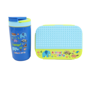 1200ml+600ml Animal Party Cup and Bento Box Set