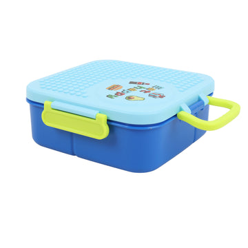 1250ml Happy Eating Handle Building Block LunchBox