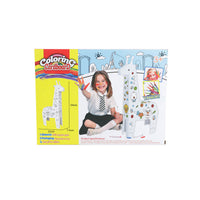 Boxed 3D cardboard giraffe coloring kit with a giraffe illustration