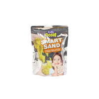 Smart Sand pouch with yellow green sculpting sand