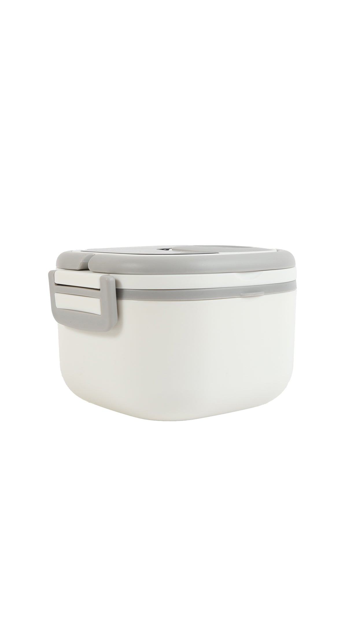 800ml lunch box with carry latch and smooth round top lid