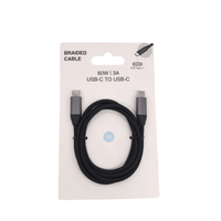 1m Braided USB - C Cable - 60W Fast Charging - MIDI