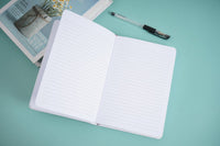 2024 daily planner, open pages with lined writing sections